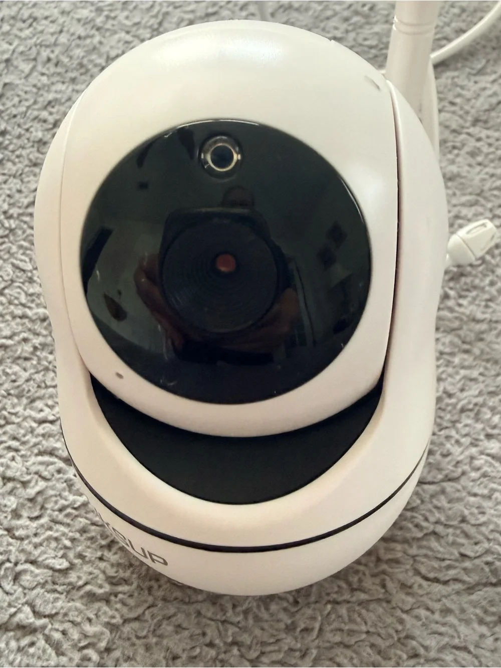 UKSUP White Baby Video Monitor with Pan/Tilt Camera and  4.3